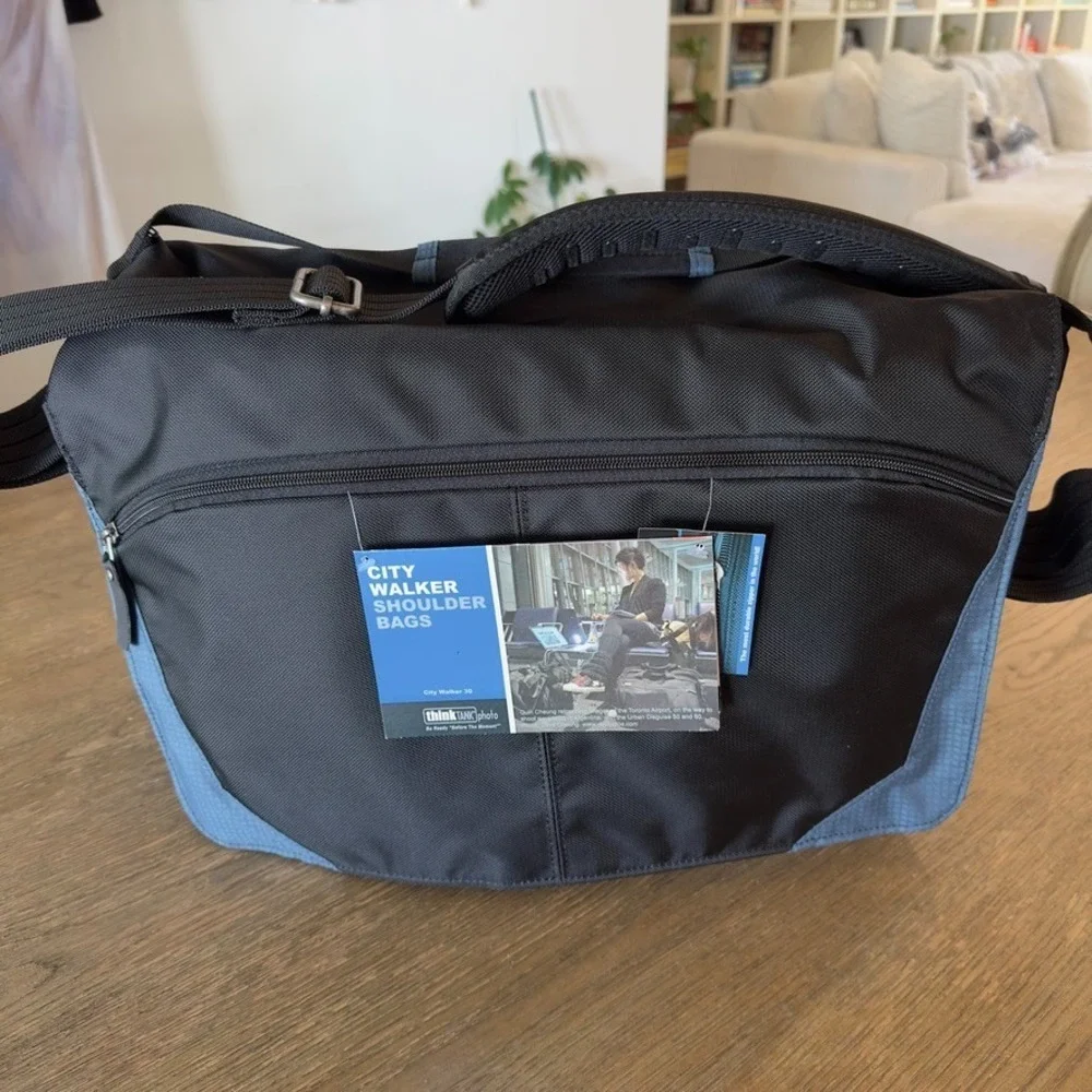 NEW 📸 Think Tank Photo CityWalker 30 Shoulder Camera Bag-Black/Blue-DSLR-Laptop